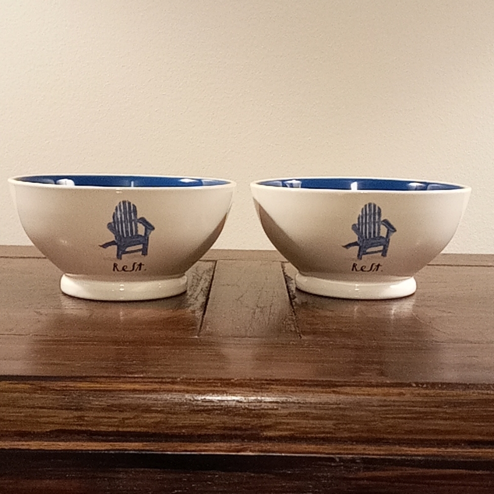 Rae Dunn REST Adirondack bowls